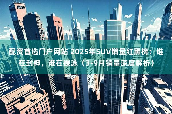 配资首选门户网站 2025年SUV销量红黑榜：谁在封神，谁在裸泳（3-9月销量深度解析）