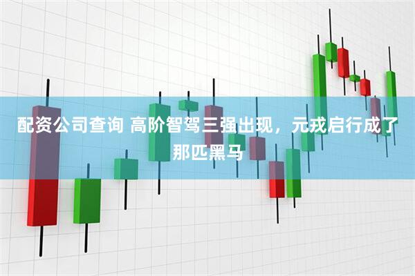 配资公司查询 高阶智驾三强出现，元戎启行成了那匹黑马