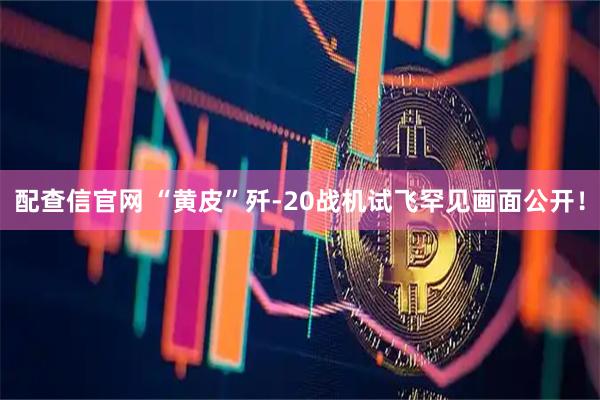 配查信官网 “黄皮”歼-20战机试飞罕见画面公开！