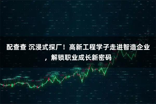配查查 沉浸式探厂！高新工程学子走进智造企业，解锁职业成长新密码